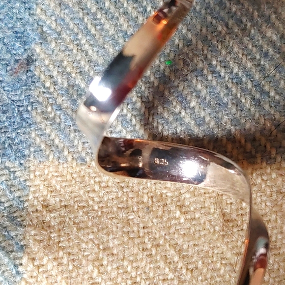 Earrings 925 Sterling silver spiral, corkscrew hook - Picture 3 of 4